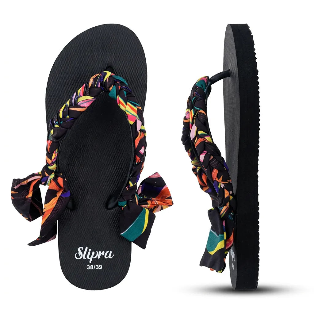Black Slipra with Scarf Tape angle view