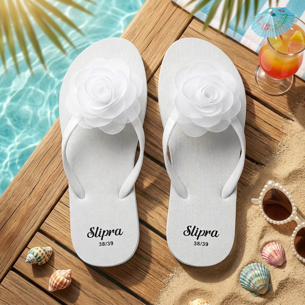 White Slipra with Flower product image