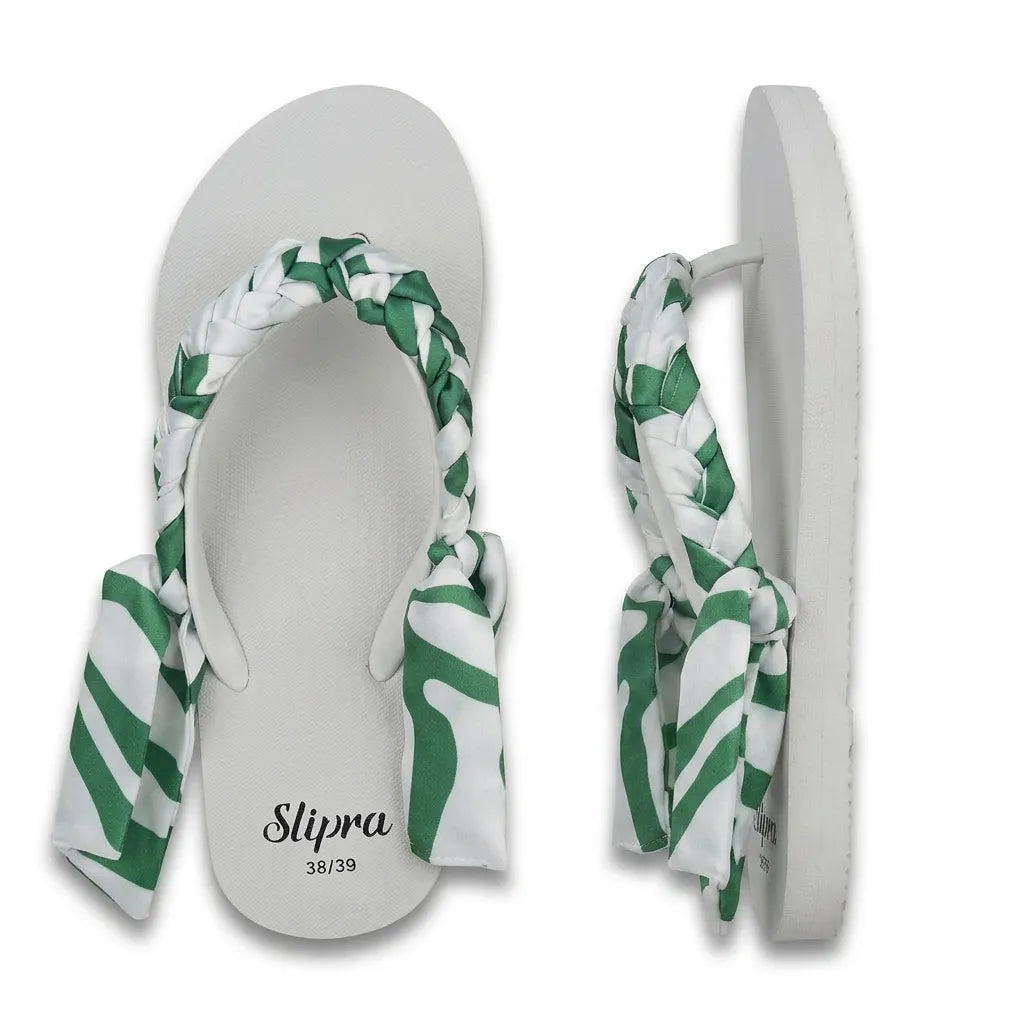 White Slipra with Scarf Tape angle view